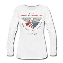 Load image into Gallery viewer, MEMORIAL DAY - Women&#39;s Premium Long Sleeve T-Shirt - white
