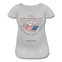 Load image into Gallery viewer, MEMORIAL DAY - Women’s Maternity T-Shirt - heather gray
