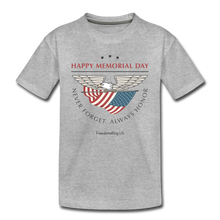 Load image into Gallery viewer, MEMORIAL DAY - Kids&#39; Premium T-Shirt - heather gray
