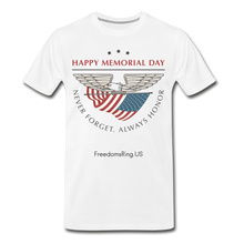 Load image into Gallery viewer, MEMORIAL DAY - Men&#39;s Premium T-Shirt - white
