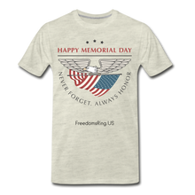 Load image into Gallery viewer, MEMORIAL DAY - Men&#39;s Premium T-Shirt - heather oatmeal
