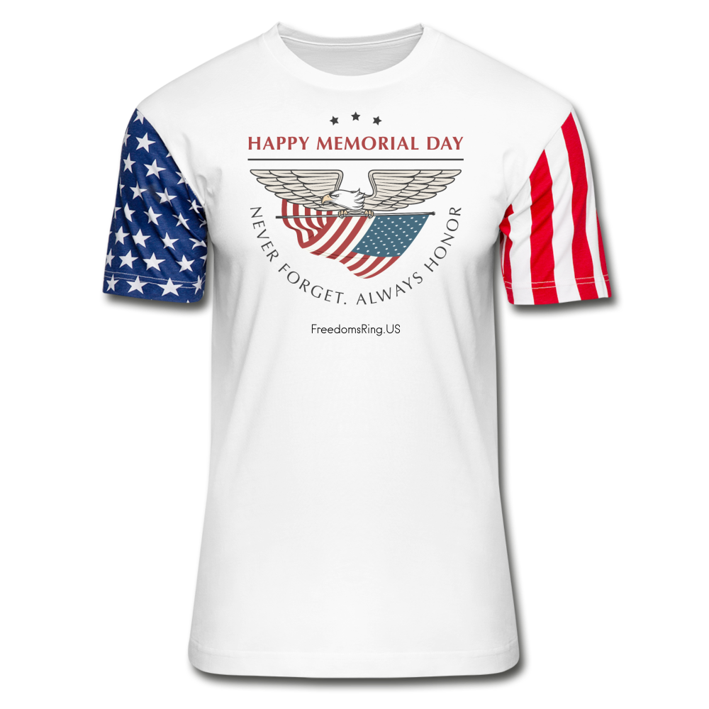 MEMORIAL DAY - Stars & Stripes T-Shirt - white