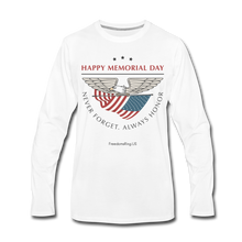 Load image into Gallery viewer, MEMORIAL DAY - Men&#39;s Premium Long Sleeve T-Shirt - white
