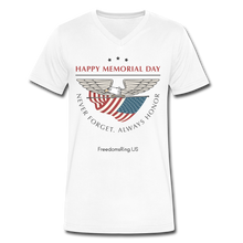 Load image into Gallery viewer, MEMORIAL DAY - Men&#39;s V-Neck T-Shirt - white
