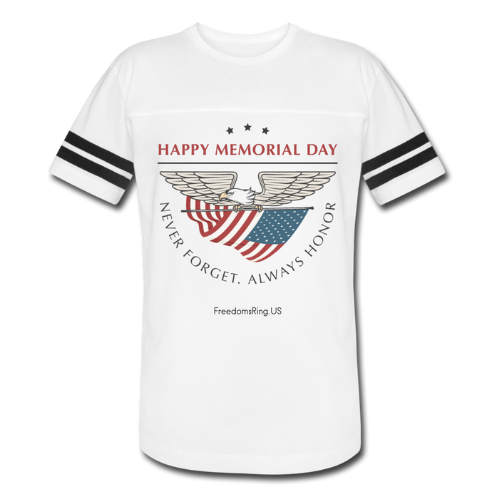 MEMORIAL DAY - Vintage Sport T-Shirt - white/black