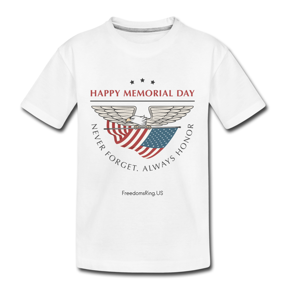 MEMORIAL DAY - Kid’s Premium Organic T-Shirt - white