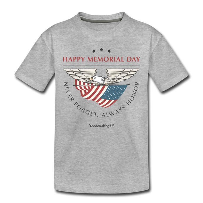 MEMORIAL DAY - Toddler Premium T-Shirt - heather gray