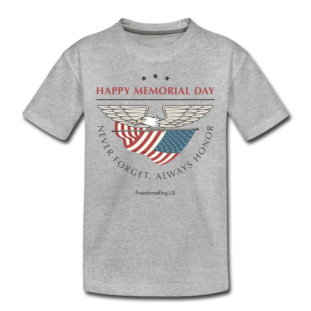 MEMORIAL DAY - Toddler Premium T-Shirt - heather gray