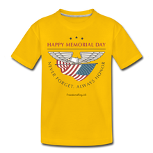 Load image into Gallery viewer, MEMORIAL DAY - Toddler Premium T-Shirt - sun yellow
