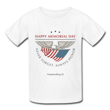 Load image into Gallery viewer, MEMORIAL DAY - Gildan Ultra Cotton Youth T-Shirt - white
