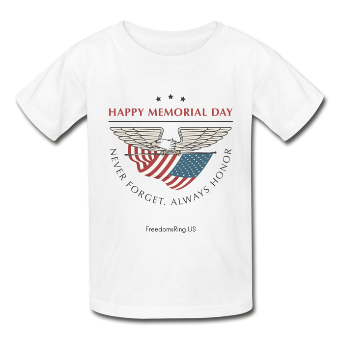 MEMORIAL DAY - Gildan Ultra Cotton Youth T-Shirt - white