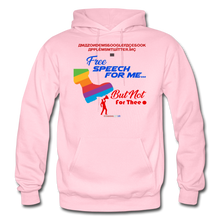 Load image into Gallery viewer, FREE SPEECH FOR ME, BUT NOT FOR THEE - Gildan Heavy Blend Adult Hoodie - light pink
