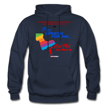 Load image into Gallery viewer, FREE SPEECH FOR ME, BUT NOT FOR THEE - Gildan Heavy Blend Adult Hoodie - navy
