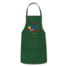 Load image into Gallery viewer, FREE SPEECH FOR ME, BUT NOT FOR THEE - Adjustable Apron - forest green
