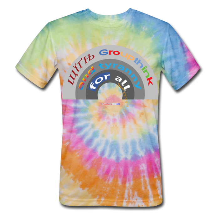 GROUPTHINK RAINBOW - Unisex Tie Dye T-Shirt - rainbow