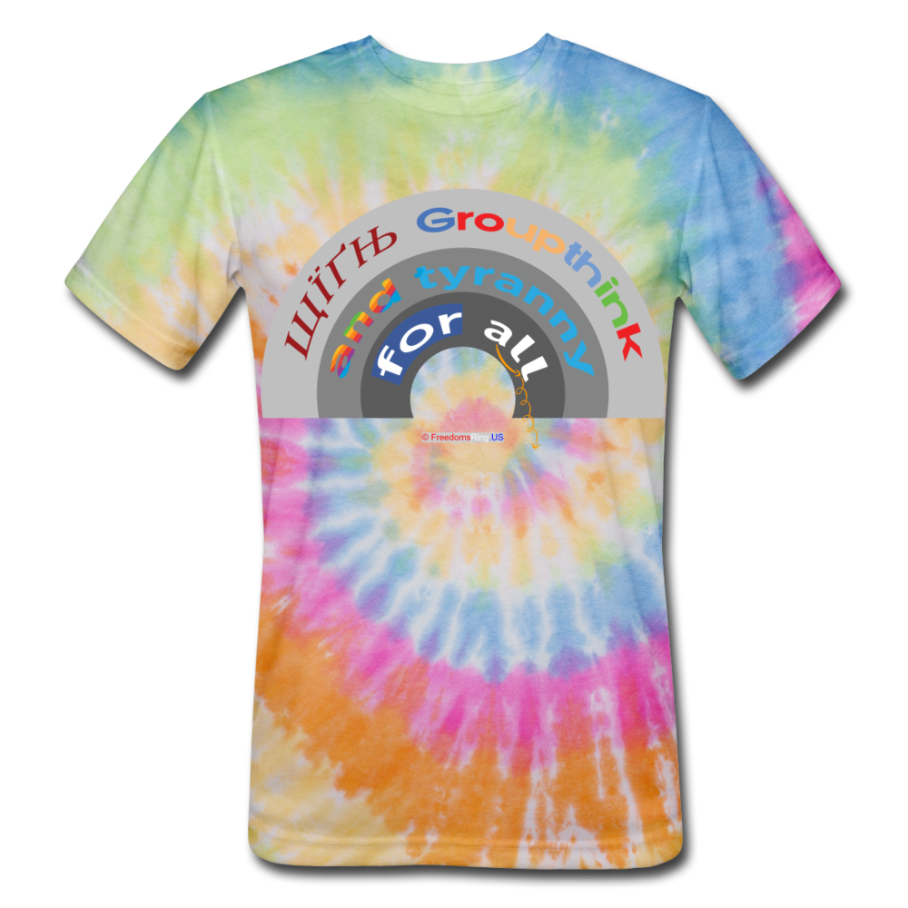 GROUPTHINK RAINBOW - Unisex Tie Dye T-Shirt - rainbow