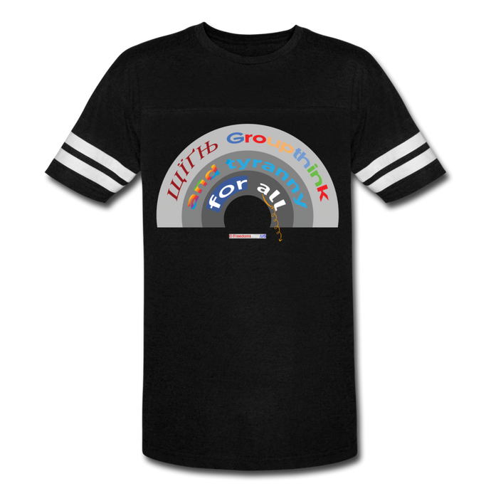 GROUPTHINK RAINBOW - Vintage Sport T-Shirt - black/white