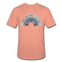 Load image into Gallery viewer, GROUPTHINK RAINBOW - Unisex Heather Prism T-Shirt - heather prism sunset
