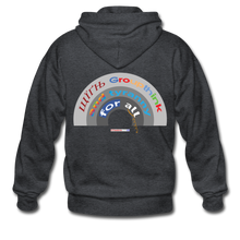 Load image into Gallery viewer, GROUPTHINK RAINBOW - Gildan Heavy Blend Adult Zip Hoodie - deep heather
