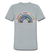 Load image into Gallery viewer, GROUPTHINK RAINBOW - Unisex Tri-Blend T-Shirt - heather gray
