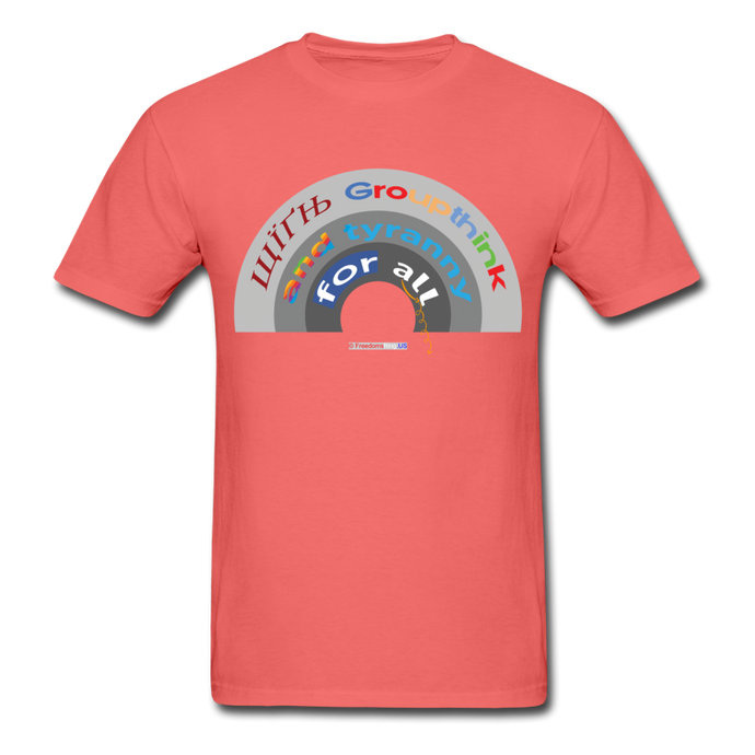 GROUPTHINK RAINBOW - Unisex ComfortWash Garment Dyed T-Shirt - coral