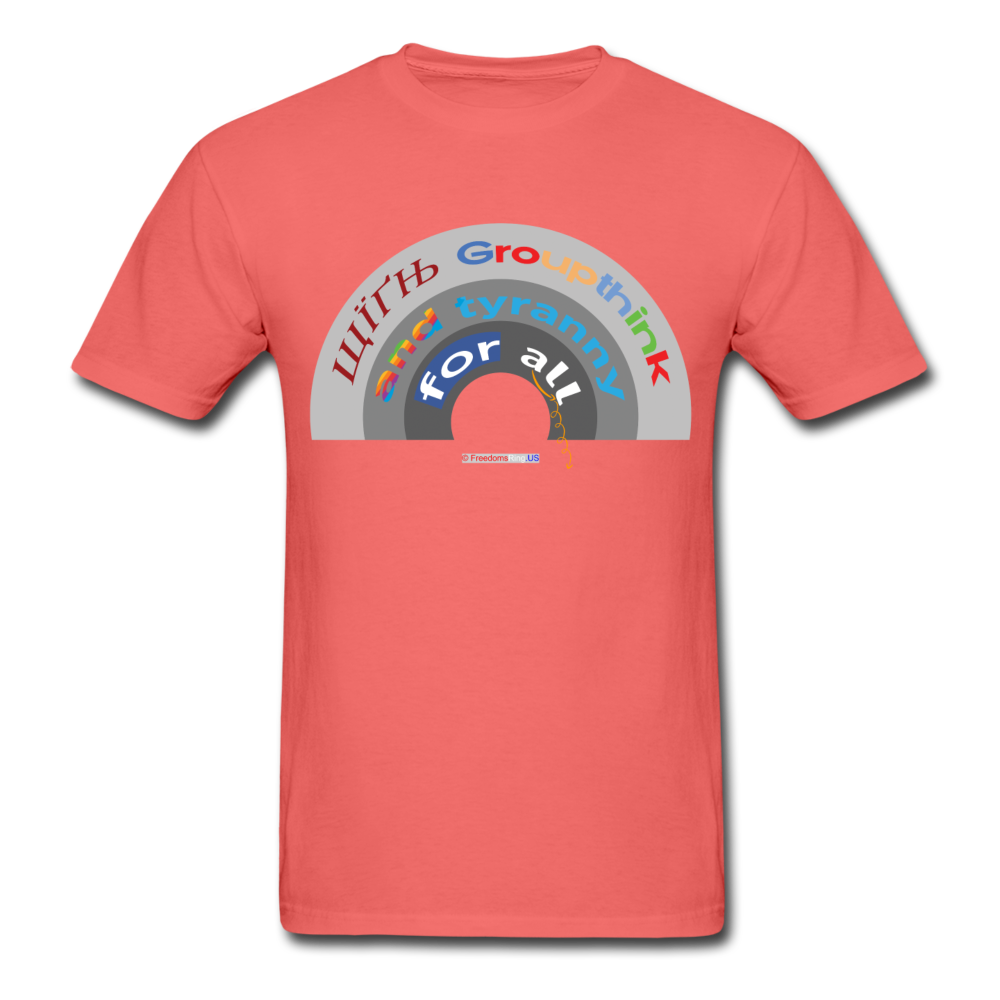 GROUPTHINK RAINBOW - Unisex ComfortWash Garment Dyed T-Shirt - coral