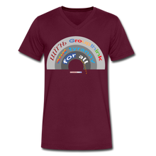 Load image into Gallery viewer, GROUPTHINK RAINBOW - Men&#39;s V-Neck T-Shirt - maroon
