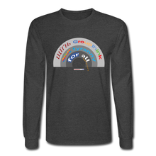 Load image into Gallery viewer, GROUPTHINK RAINBOW - Men&#39;s Long Sleeve T-Shirt - heather black
