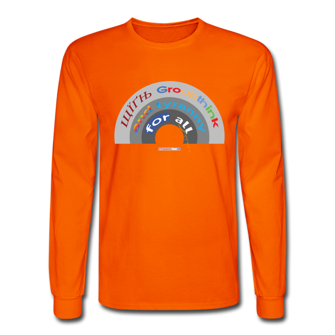 GROUPTHINK RAINBOW - Men's Long Sleeve T-Shirt - orange