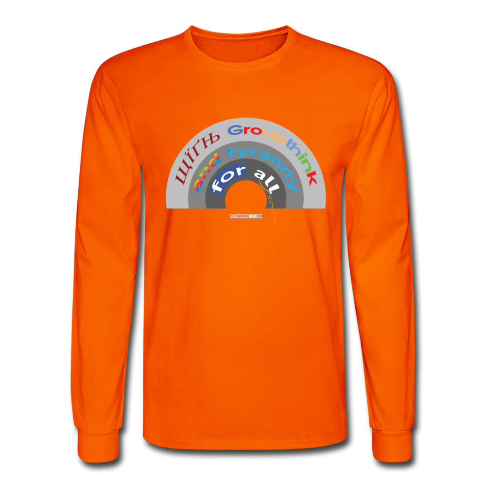 GROUPTHINK RAINBOW - Men's Long Sleeve T-Shirt - orange