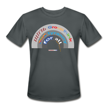 Load image into Gallery viewer, GROUPTHINK RAINBOW - Men’s Moisture Wicking Performance T-Shirt - charcoal
