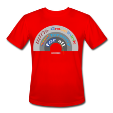 Load image into Gallery viewer, GROUPTHINK RAINBOW - Men’s Moisture Wicking Performance T-Shirt - red
