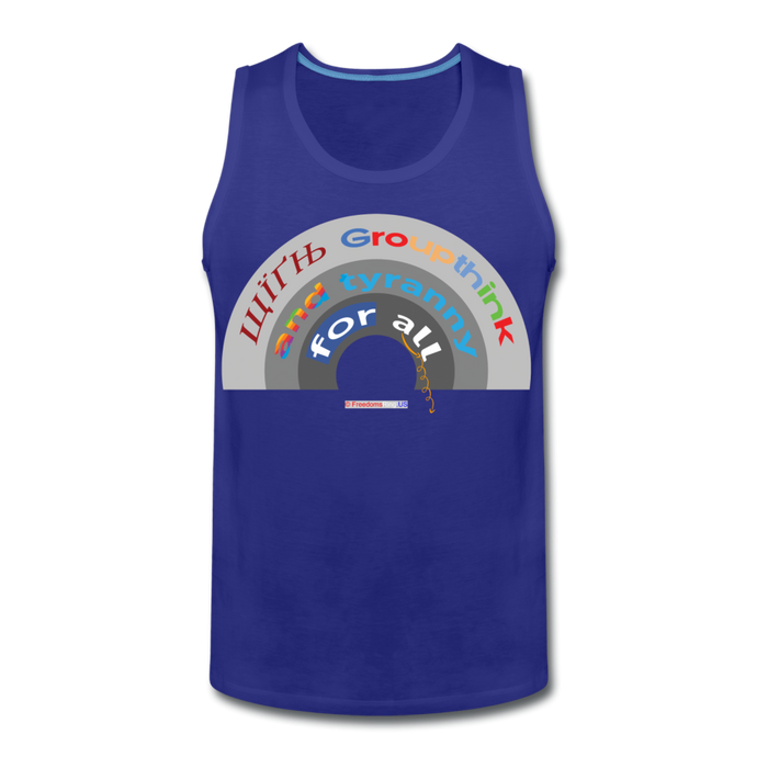 GROUPTHINK RAINBOW - Men’s Premium Tank - royal blue