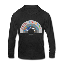 Load image into Gallery viewer, GROUPTHINK RAINBOW - Unisex Tri-Blend Hoodie Shirt - heather black
