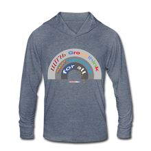 Load image into Gallery viewer, GROUPTHINK RAINBOW - Unisex Tri-Blend Hoodie Shirt - heather blue
