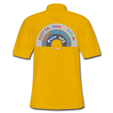 Load image into Gallery viewer, GROUPTHINK RAINBOW - Men&#39;s Pique Polo Shirt - Yellow
