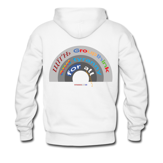 GROUPTHINK RAINBOW - Men’s Premium Hoodie - white