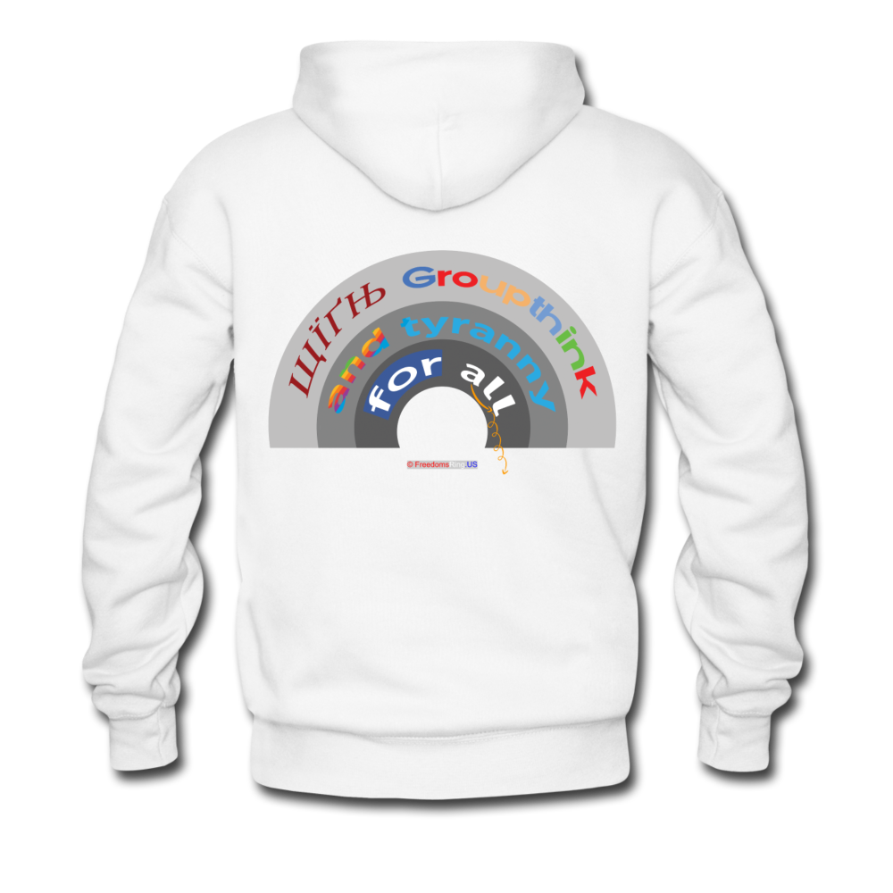 GROUPTHINK RAINBOW - Men’s Premium Hoodie - white