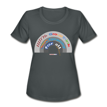 Load image into Gallery viewer, GROUPTHINK RAINBOW - Women&#39;s Moisture Wicking Performance T-Shirt - charcoal
