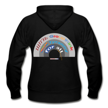 Load image into Gallery viewer, GROUPTHINK RAINBOW - Gildan Heavy Blend Women&#39;s Zip Hoodie - black
