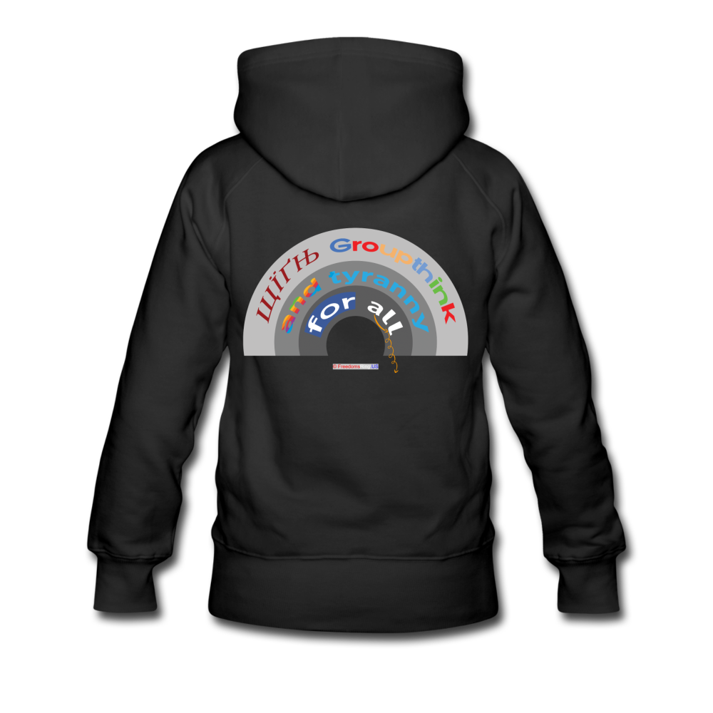 GROUPTHINK RAINBOW - Women’s Premium Hoodie - black