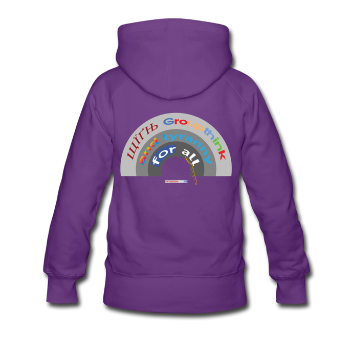 GROUPTHINK RAINBOW - Women’s Premium Hoodie - purple