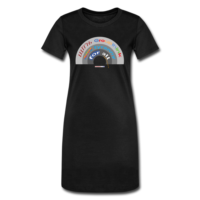 GROUPTHINK RAINBOW - Women's T-Shirt Dress - black