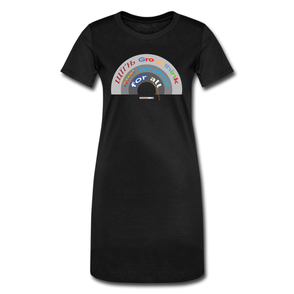 GROUPTHINK RAINBOW - Women's T-Shirt Dress - black