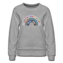 Load image into Gallery viewer, GROUPTHINK RAINBOW - Women&#39;s Premium Sweatshirt - heather gray
