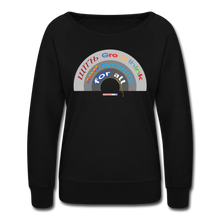 Load image into Gallery viewer, GROUPTHINK RAINBOW - Women’s Crewneck Sweatshirt - black
