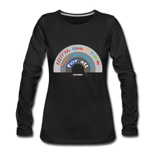 Load image into Gallery viewer, GROUPTHINK RAINBOW - Women&#39;s Premium Long Sleeve T-Shirt - black
