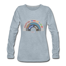 Load image into Gallery viewer, GROUPTHINK RAINBOW - Women&#39;s Premium Long Sleeve T-Shirt - heather ice blue
