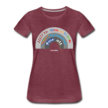 Load image into Gallery viewer, GROUPTHINK RAINBOW - Women’s Premium T-Shirt - heather burgundy
