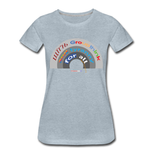 Load image into Gallery viewer, GROUPTHINK RAINBOW - Women’s Premium T-Shirt - heather ice blue
